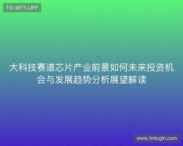 大科技赛道芯片产业前景如何未来投资机会与发展趋势分析展望解读 大科技赛道芯片产业前景如何未来投资机会与发展趋势分析展望解读